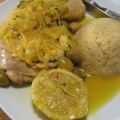 Tajine de poulet aux olives & au citron confit,[...]