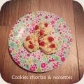 Cookies salés au chorizo & noisettes
