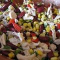 Salade de poulet et de haricots