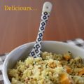 Salade de couscous à la mimolette et jambon cru