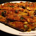 Aubergines chinoises, sauce au piment et à l'ail