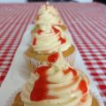 Fraisier cupcakes - Cupcakes fraisiers