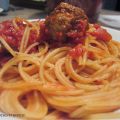 Spaghetti aux boulettes de viande (veau)