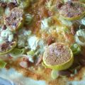 Pizza poivron-poireau-figue