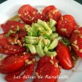Salade asiatique de concombres et tomates