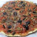 Pizza sans gluten aux champignons, poivron,[...]