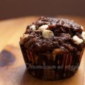 Muffins aux bananes double chocolat