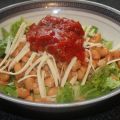 Salade aux haricots et salsa