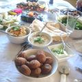 Souper de Pâques chez les végés; mezzés libanais