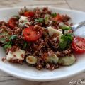 Salade de fèves fraîches et quinoa rouge