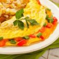Omelette provencale au gouda