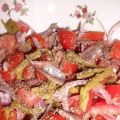 Salade d asperges aux tomates et anchois,[...]