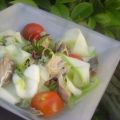 Salade de courgette et maquereaux à la menthe