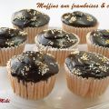 Muffins aux framboises & chocolat