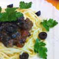 Spaghettis aux aubergines