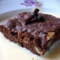 Brownie extra moelleux et sa crème anglaise,[...]