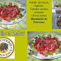 Salade de Bacon, tomates et croquets