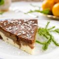 Cheesecake au chocolat, fromage blanc et poires