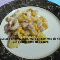 Salade endive, thon, maïs et pommes de terre