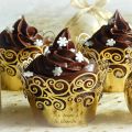 Cupcakes au chocolat pour Noël