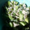 Salade concombre petits pois haricots et orge[...]