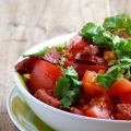 Salade de tomates au chorizo de Jamie Oliver