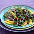 Nouilles Soba en Salade, Mangues et Aubergines