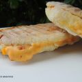 Sandwich panini légumes, fromage, jambon