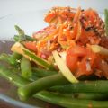 Salade d'haricots, sauce style ponzu