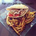 Pain pita (kebab au poulet)