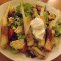 Salade repas: asperges roulées brick/jambon &[...]