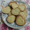 Biscuits sablés en forme de cœur