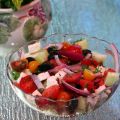 Salade de tomates, de pastèque et de feta