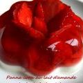 Duo de panna cotta et fraises à la rose pour un[...]