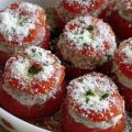 Recette de tomates farcies au flan d'œufs,[...]