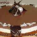 Bavarois vanille-chocolat sur speculoos