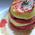 Mille-feuilles pomme, tomate, chorizo