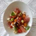 Salade colorée aux 3 melons, pastèque, fromage[...]