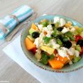 Salade fraîche pour l'été (melon, pastèque,[...]