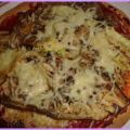 Pizza légère champignon, aubergines et[...]