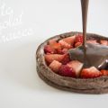Tarte Chocolat et fraises