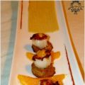 Noix de st jacques sur flans d