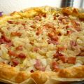 Tarte aux oignons et aux lardons