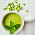 Bisque aux petits pois verts & la menthe