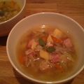 Soupe au chou et au jambon