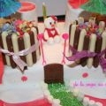 Gâteau d'anniversaire chateau de princesse