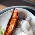 Saumon glacé au soja et sirop d'érable