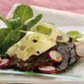 Carpaccio de betteraves à l'emmental, radis et[...]