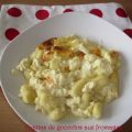 Gratin de gnocchis aux fromages, Recette[...]