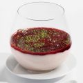 Panna cotta au coulis de fruits rouges